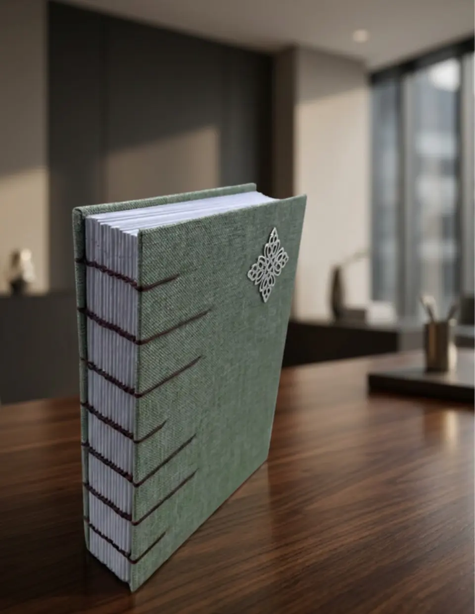 Estrella solitaria en verde. Cuaderno A6, 112 hojas 3