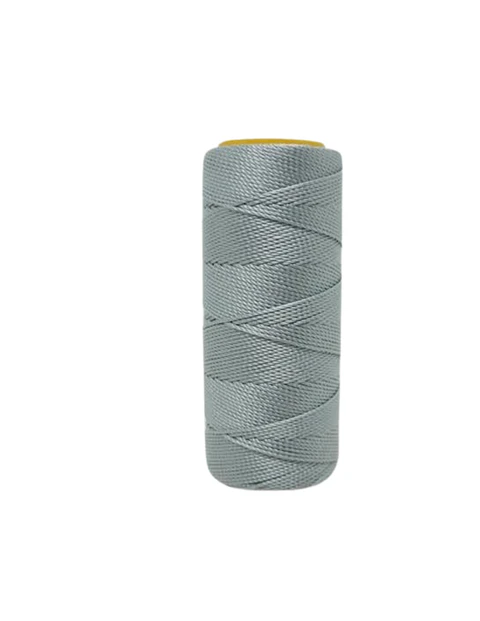 Hilo encerado 50 gr./1 mm. Gris Plata