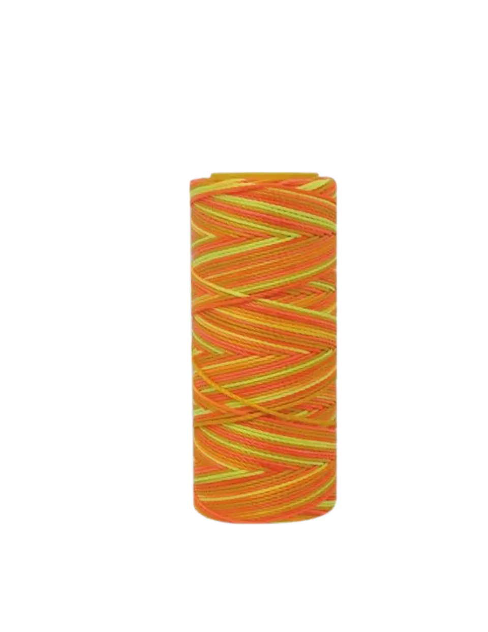 Hilo encerado 50 gr./1 mm. Mix naranjo-verde limón 1