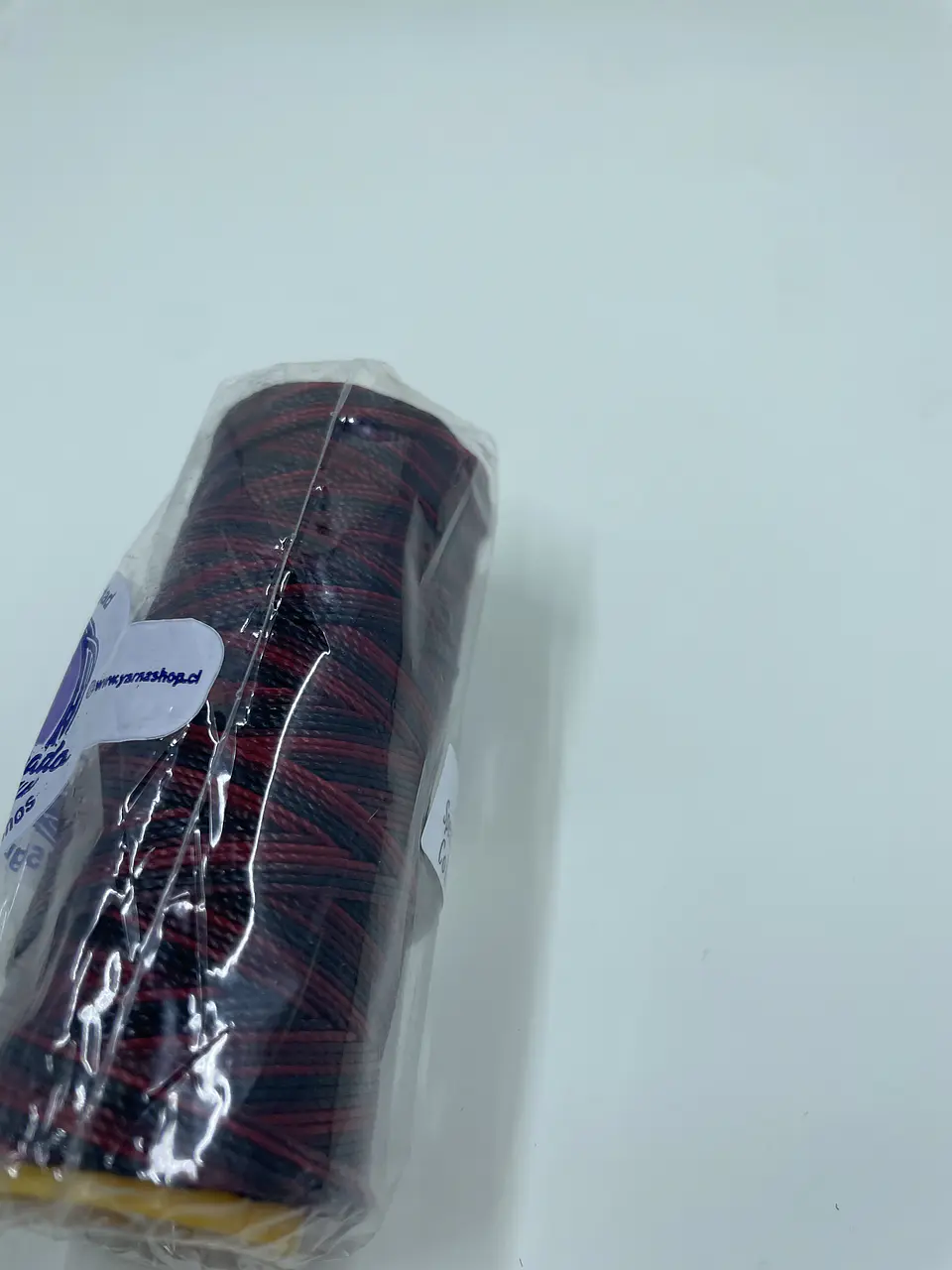 Hilo encerado 50 gr./1 mm. Mix Rojo-Negro 1