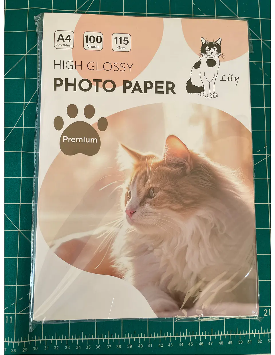 Papel Fotográfico A4, Glossy, 115 gr., 100 h. Lily 1