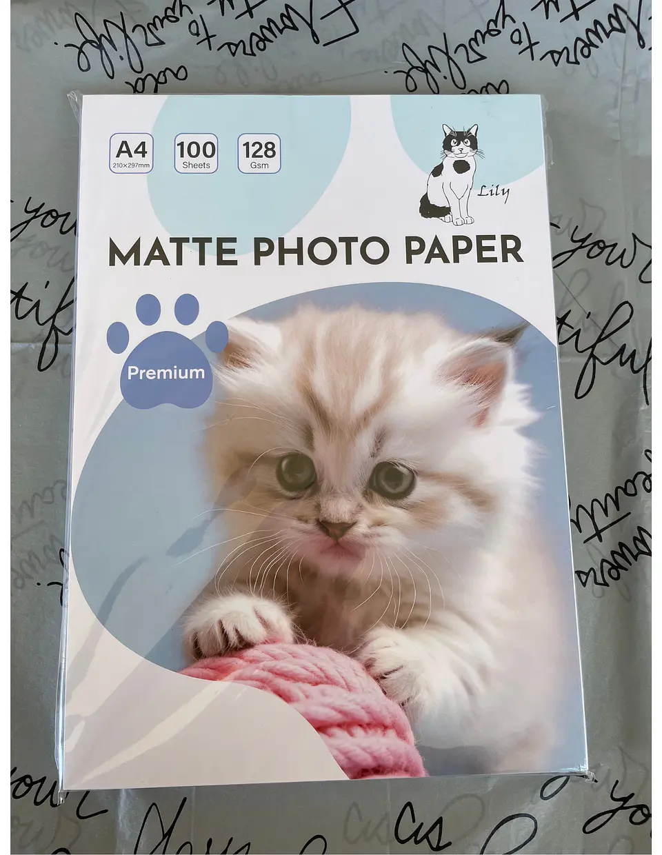Papel Fotográfico A4, Matte, 128 gr., 100 h. Lily 1