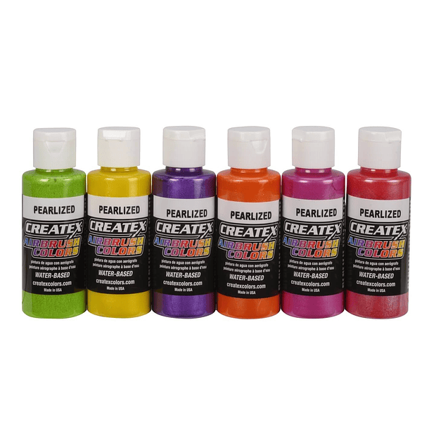 Createx Colors 5811-00 AirBrush - Pearlized Sampler 60 Ml (6 unidades) 1