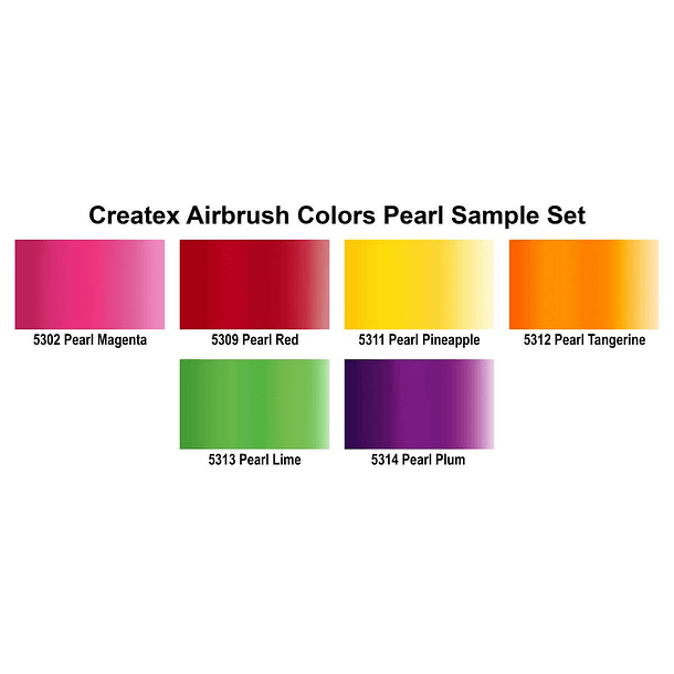 Createx Colors 5811-00 AirBrush - Pearlized Sampler 60 Ml (6 unidades) 2