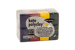 Van Aken Kato Polyclay (Arcilla Polimerica) - Set De 112g (4 X 28g) - Concentrados