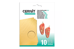 Hojas metálicas 80x80 mm Cernit (disponible en 3 colores)
