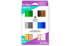 Sculpey III Multipack - Naturals, 12 x 1 oz (28 g)