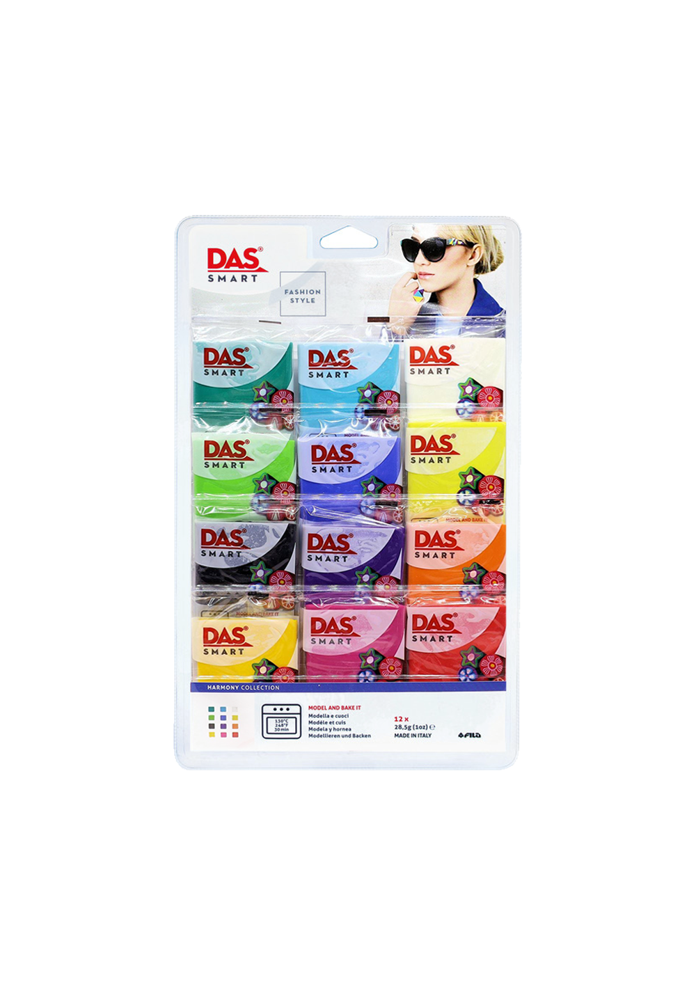 🎨 Arcilla Polimérica DAS Smart Set 12 Colores Harmony 28,5 g