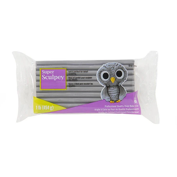 Super Sculpey Gray - 1 lb (454 g) 1