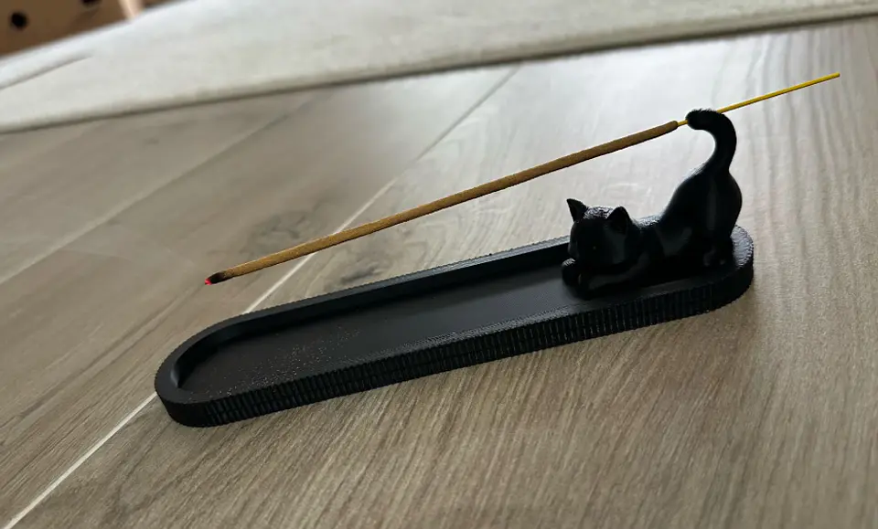 Incensário Decorativo com Gato 🐈‍⬛ 3