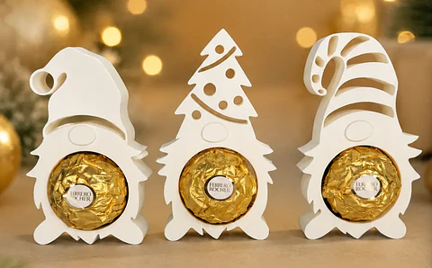 Porta-Chocolates de Natal Gnomos