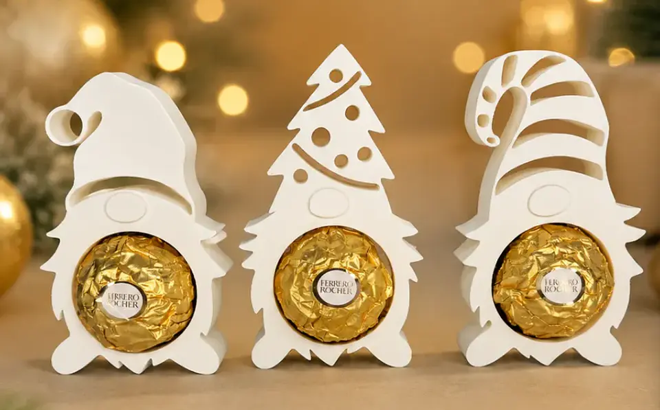Porta-Chocolates de Natal Gnomos 1