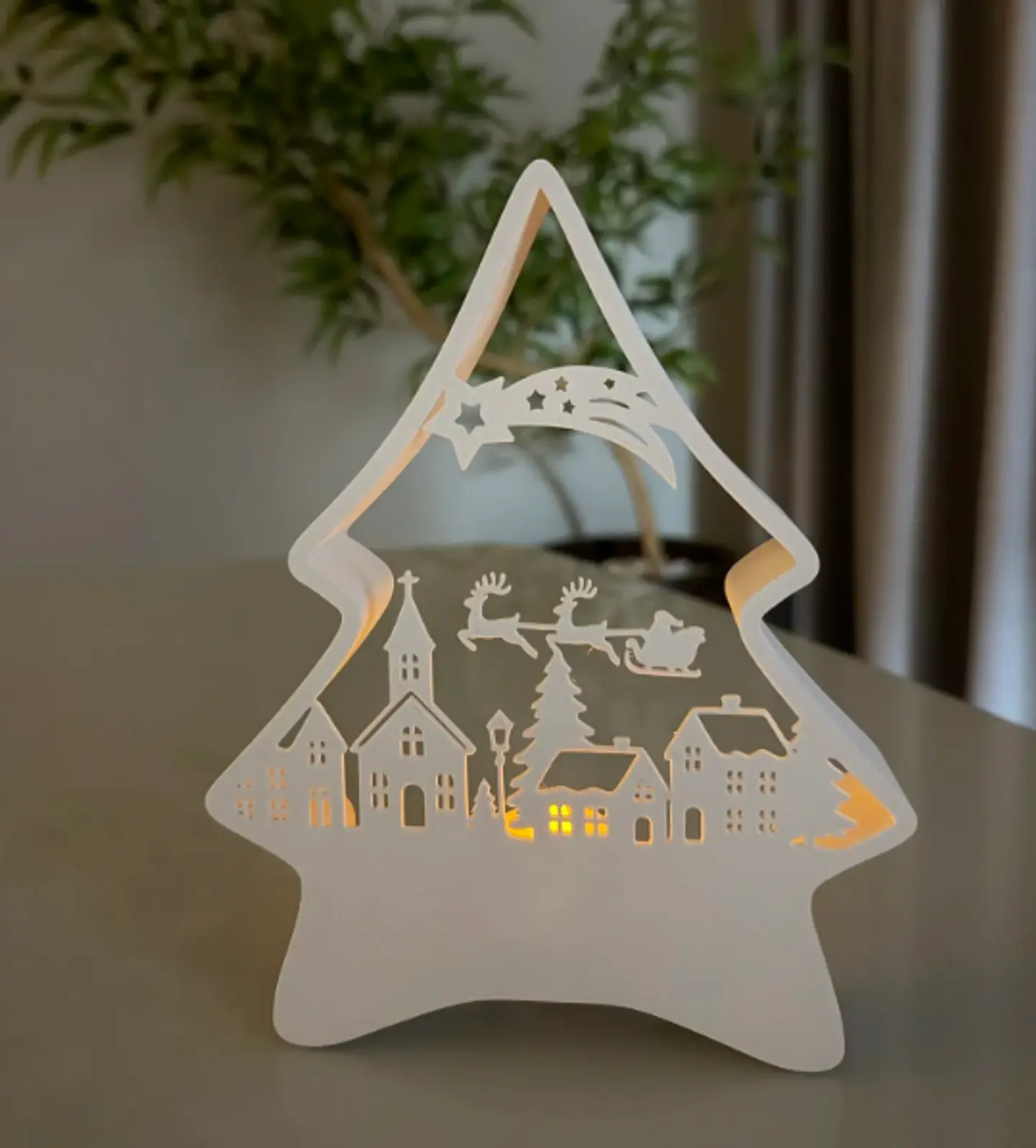Arvore com suporte para vela de chá  4