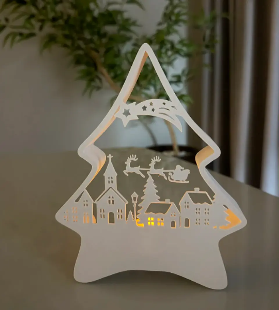 Arvore com suporte para vela de chá  4