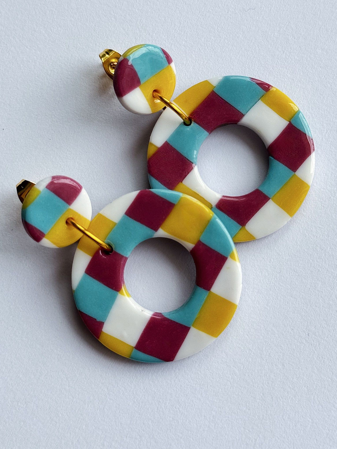 Brincos Padrão Andaluz - Redondo envernizado 3