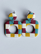 Brincos Padrão Andaluz - Quadrado  - Thumbnail 3