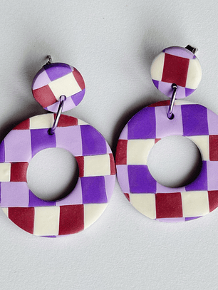 Brincos Padrão Fado - Redondo 