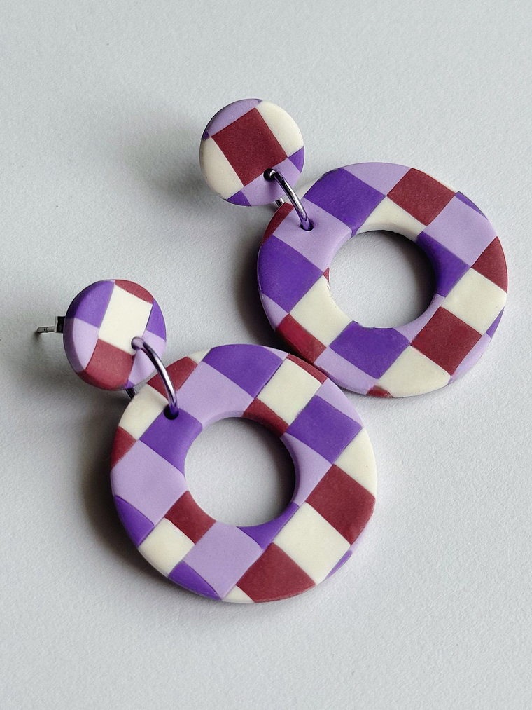 Brincos Padrão Fado - Redondo  3