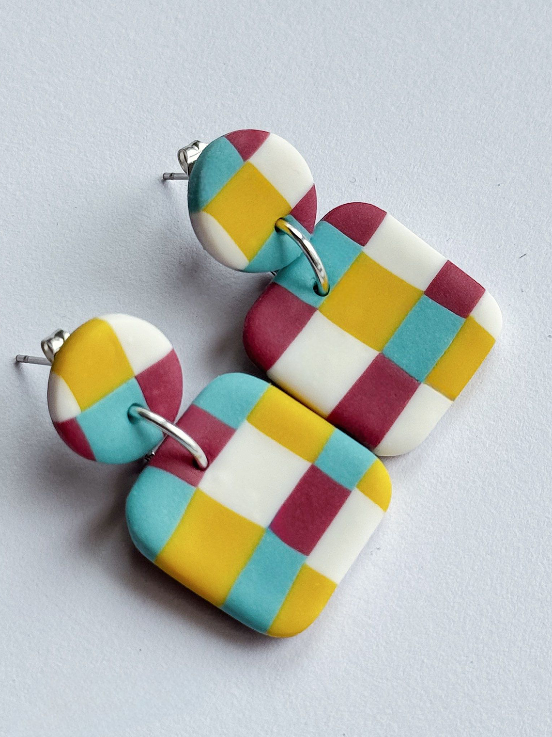 Brincos Padrão Andaluz Mini - Quadrado  1