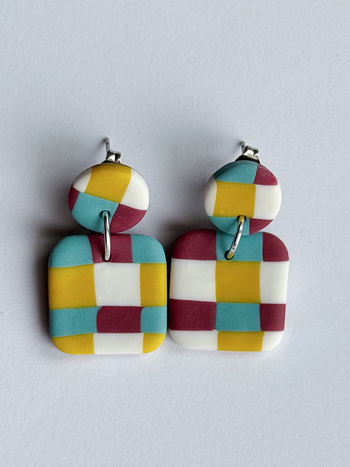 Brincos Padrão Andaluz Mini - Quadrado  2