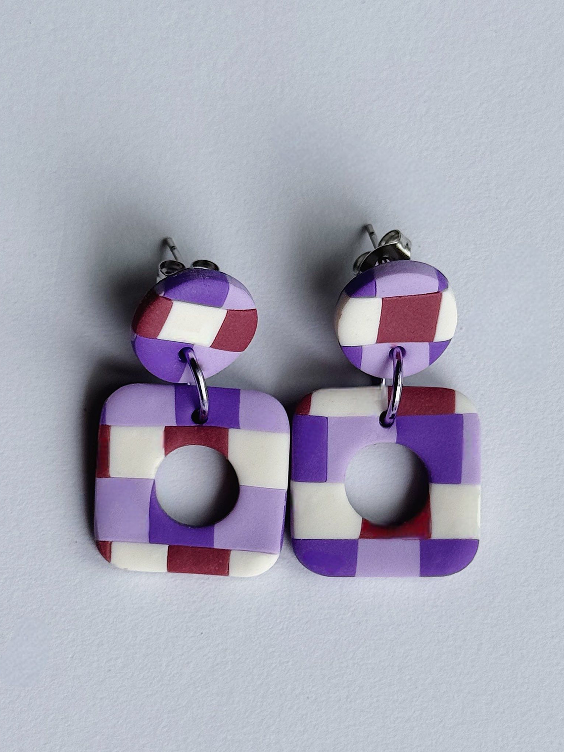 Brincos Padrão Fado Mini - Quadrado 3