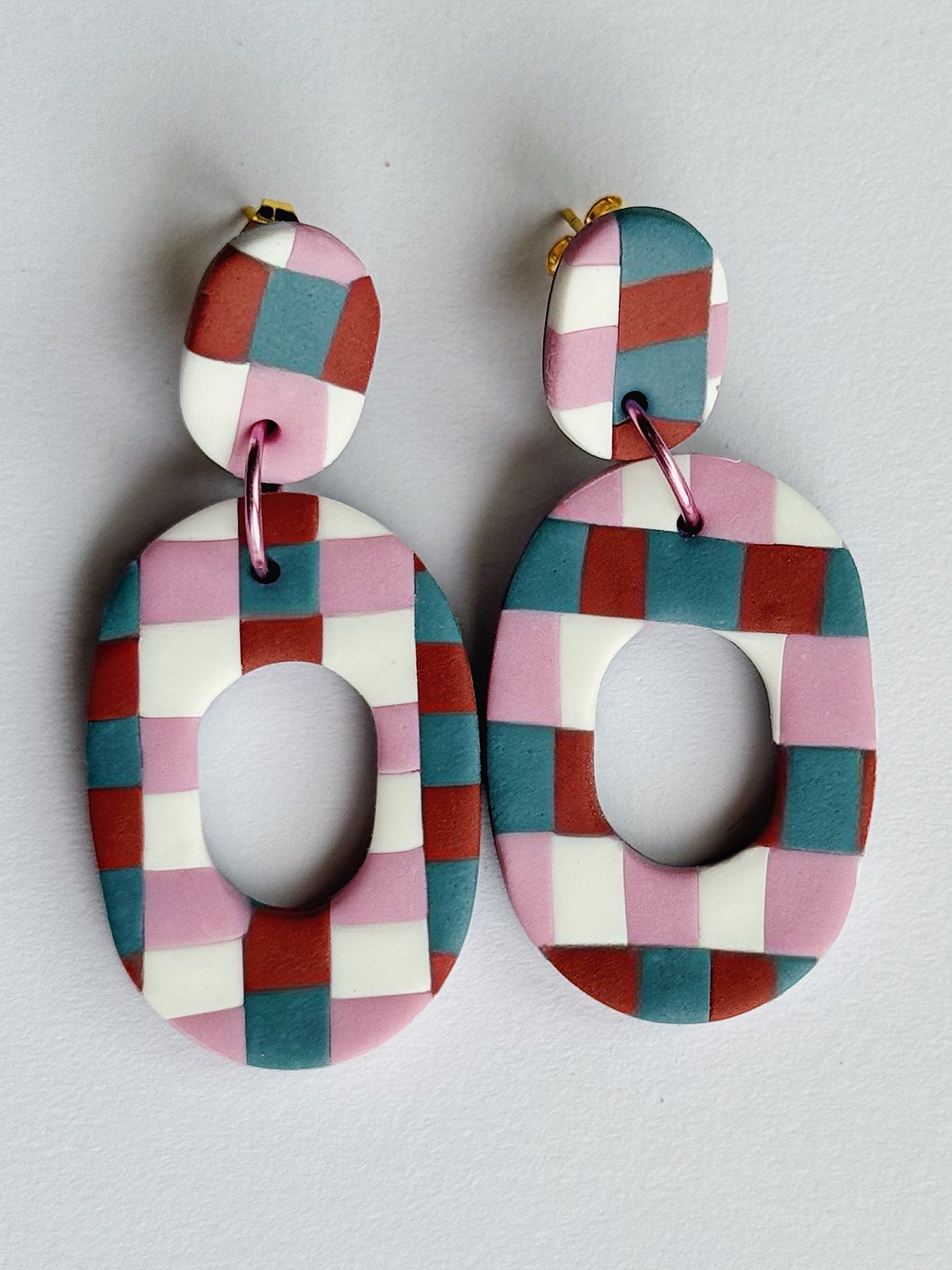 Brincos Padrão Vintage - Oval 2