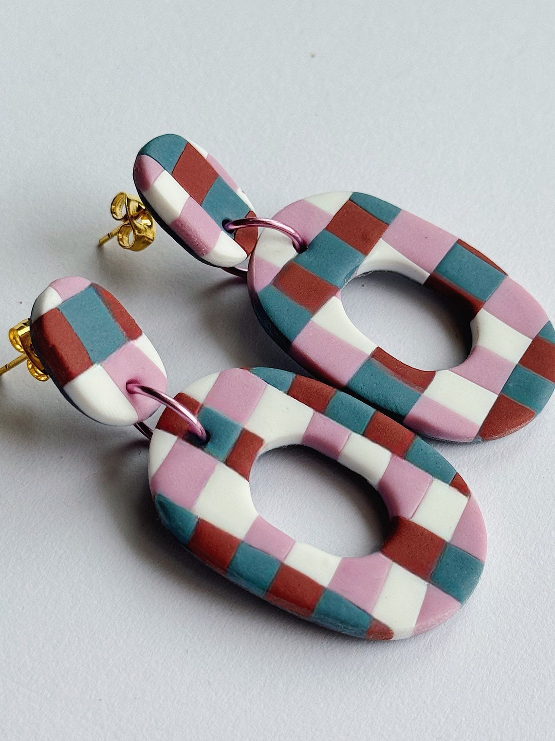 Brincos Padrão Vintage - Oval 1