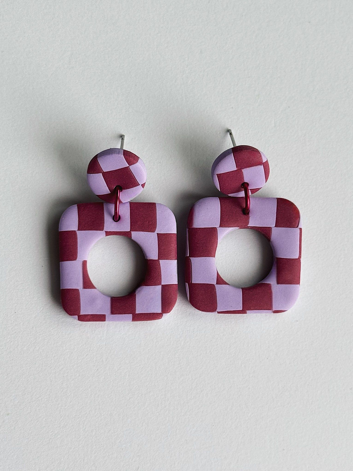 Brincos Padrão Dália - Quadrado 2