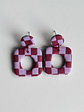Brincos Padrão Dália - Quadrado - Thumbnail 2