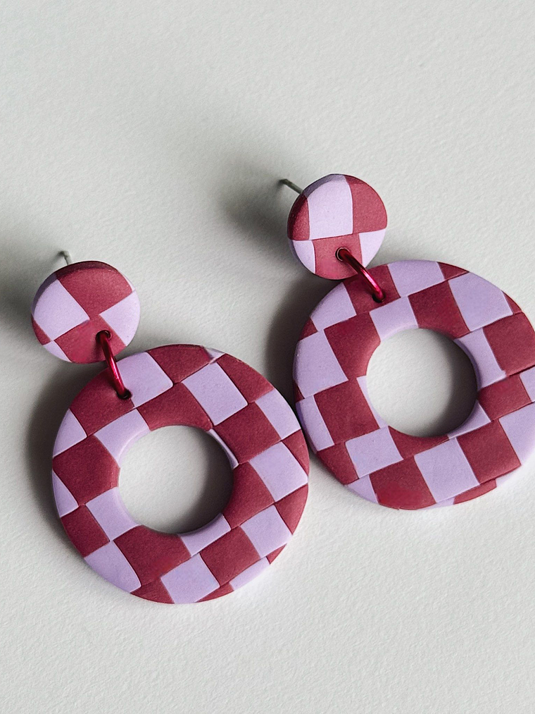 Brincos Padrão Dália - Redondo 1