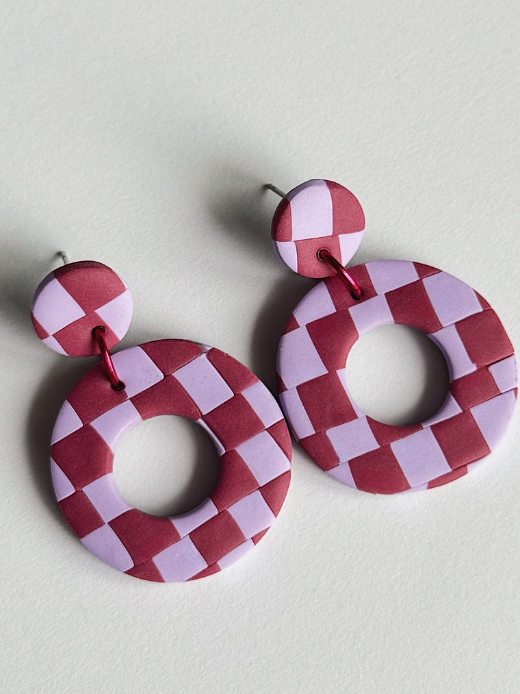 Brincos Padrão Dália - Redondo 2