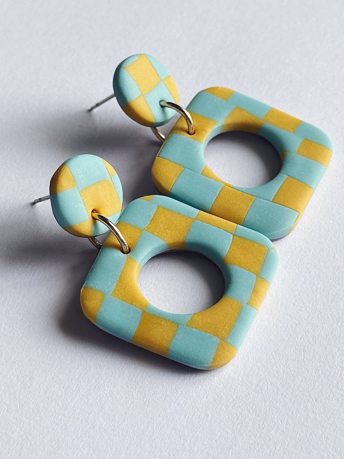 Brincos Padrão Amalfi - Quadrado 3