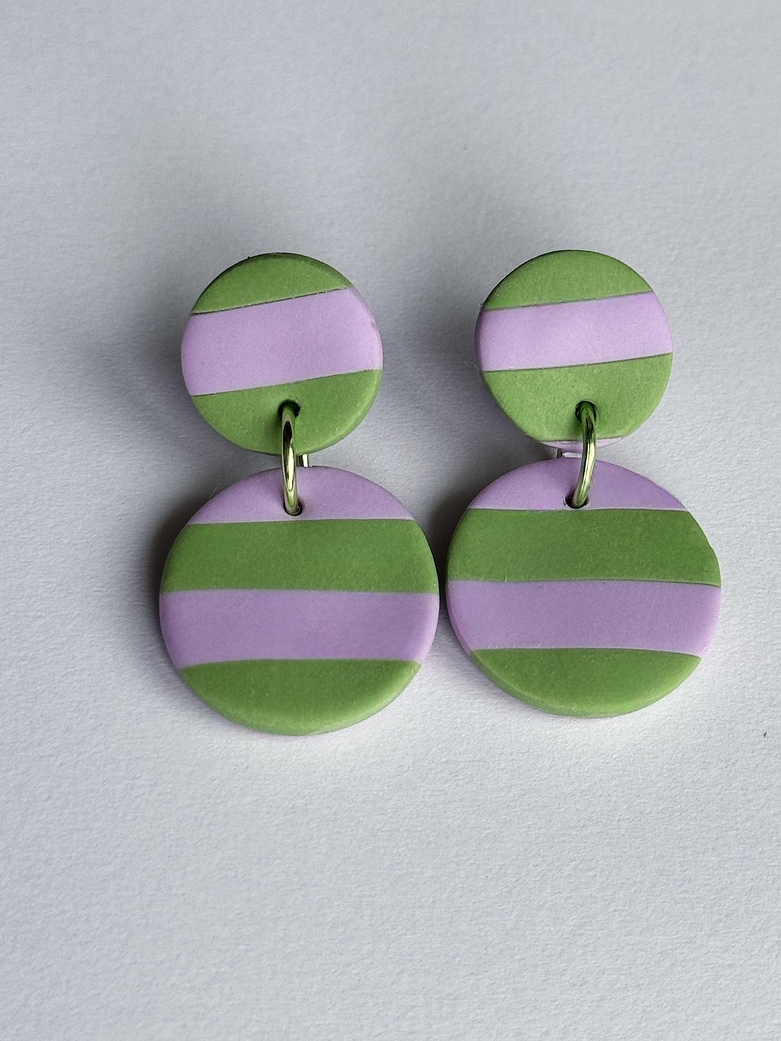 Brincos Padrão Violeta Mini - Redondo 2