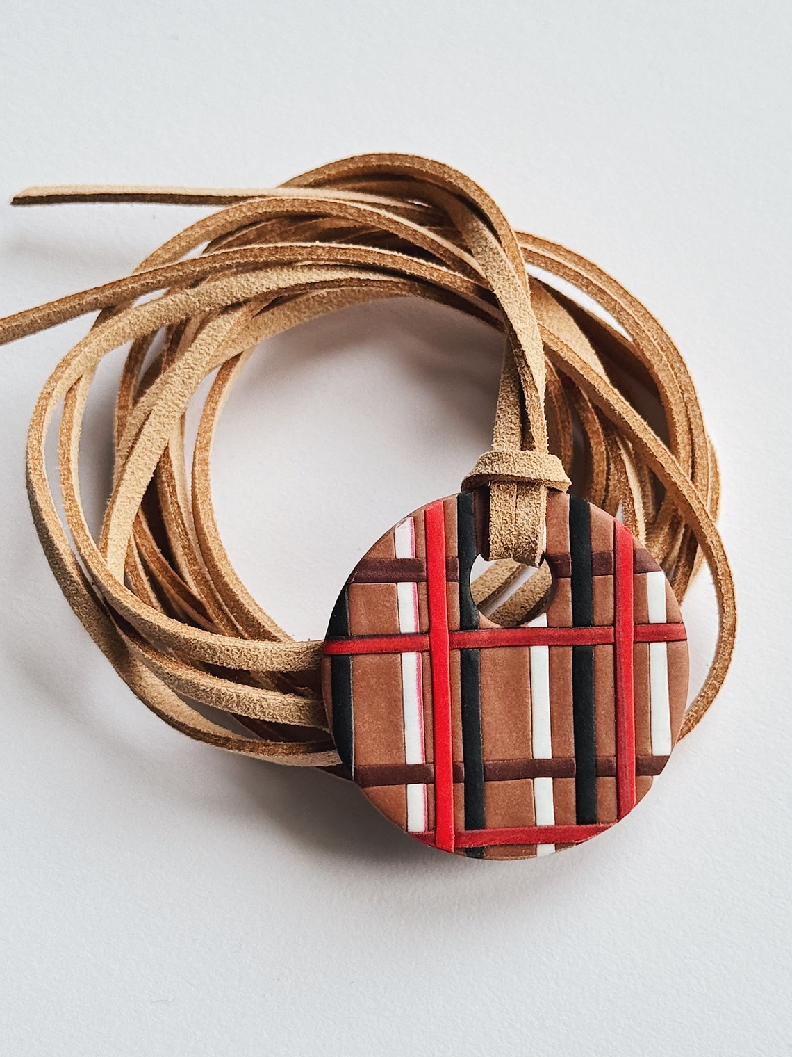 Colar Canela - cordão camel 2