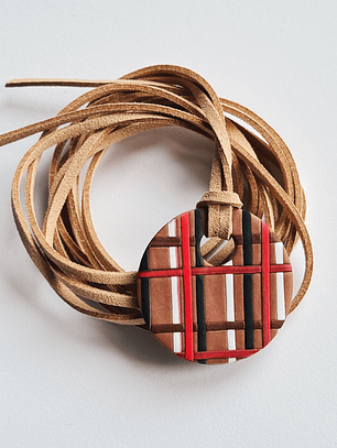 Colar Canela - cordão camel