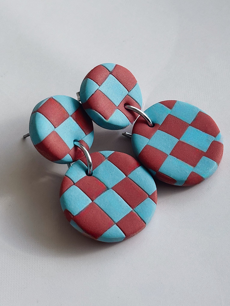 Brincos Padrão Barro mini - Redondo 1