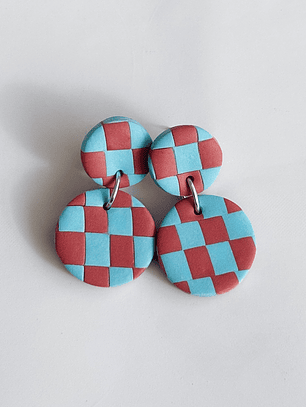 Brincos Padrão Barro mini - Redondo