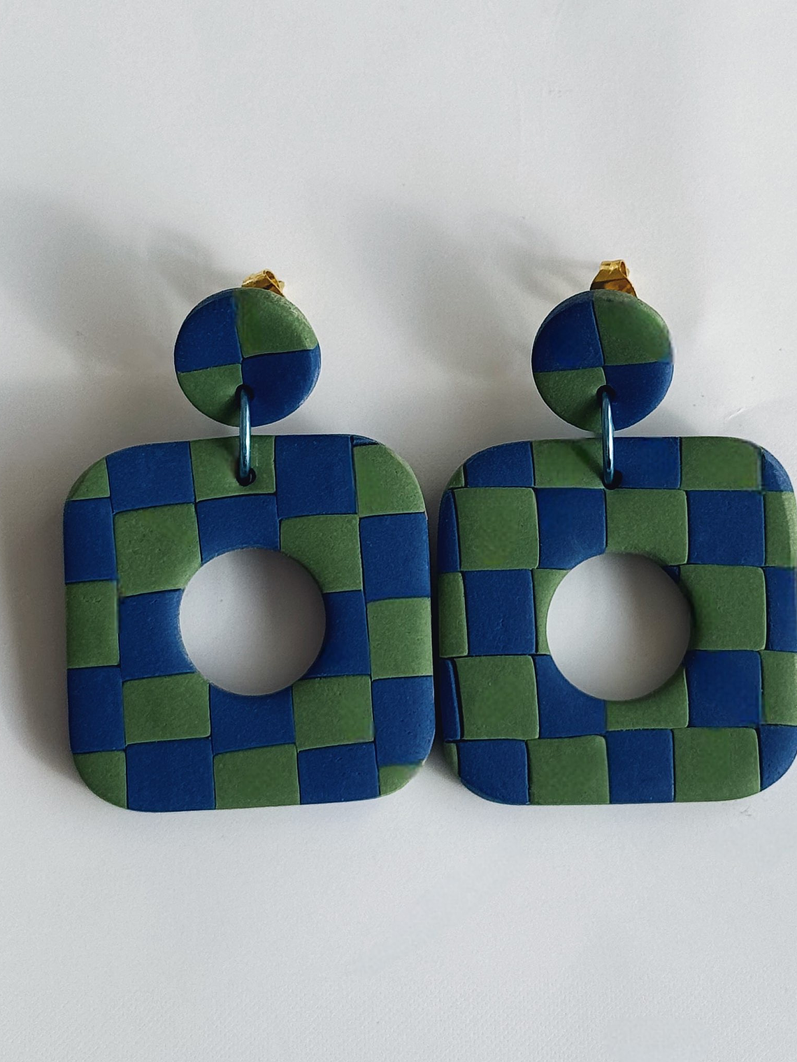 Brincos Padrão Fauna Maxi- Quadrado 1