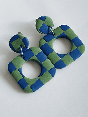 Brincos Padrão Fauna - Quadrado