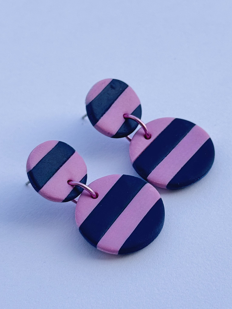 Brincos Padrão Naútico mini - Redondo 2