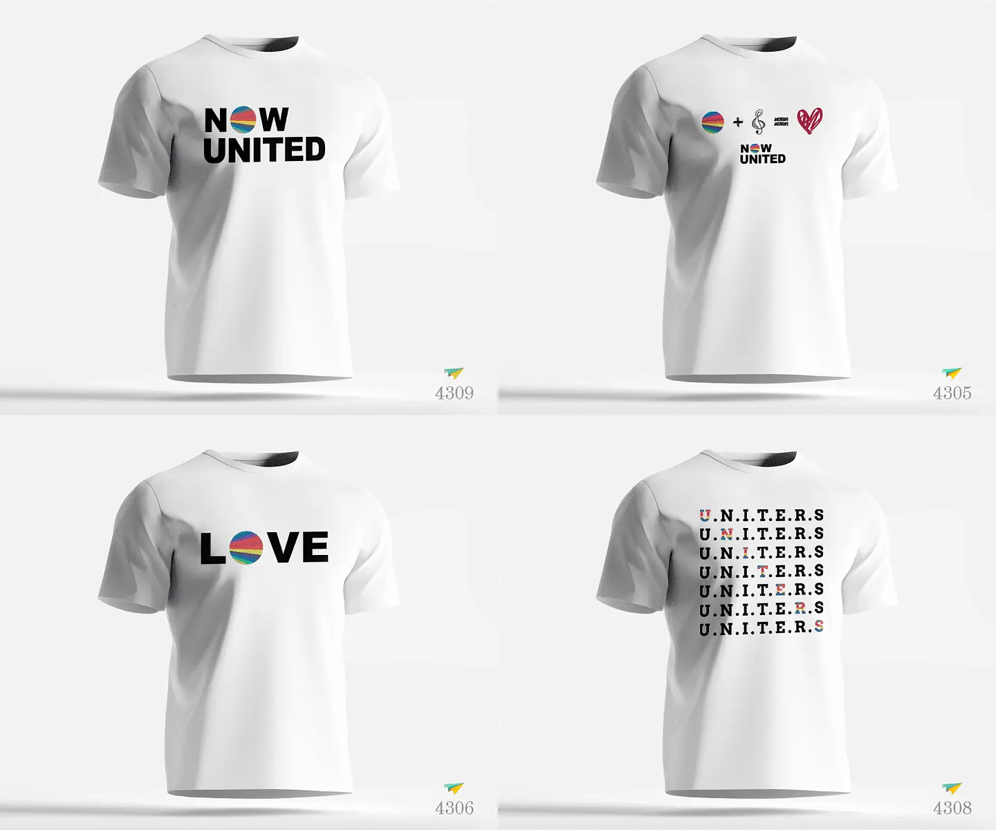 5 Arte Camisa Now United Editável em Corel Draw 1