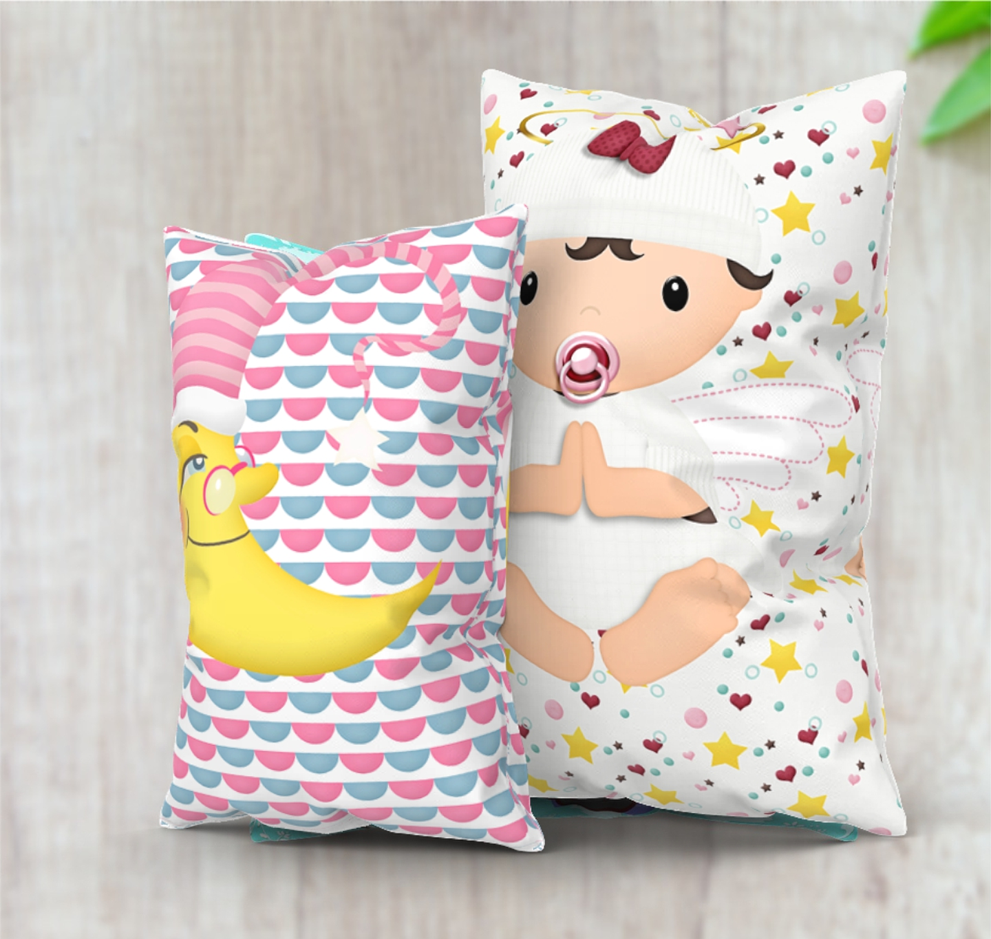 21 Artes para Almofadas e Naninhas Editável em Corel Draw 1