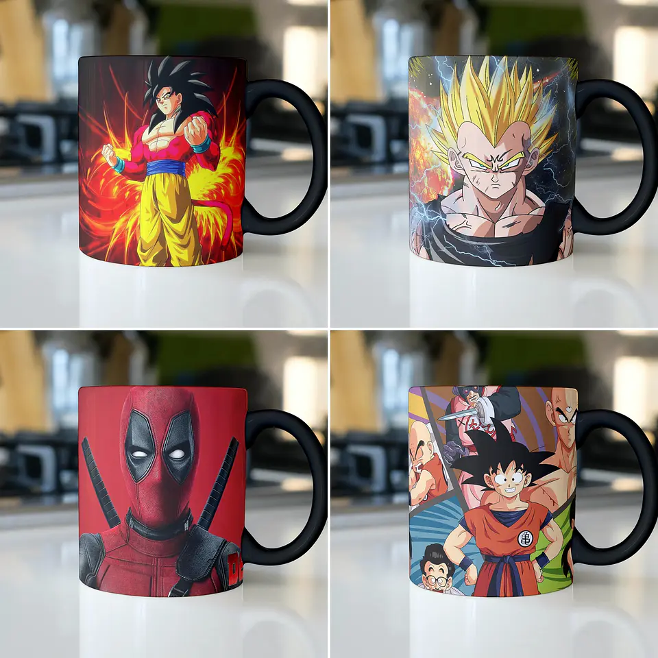 90 Artes para Caneca Anime 4K Arquivo em Jpge/Png 2