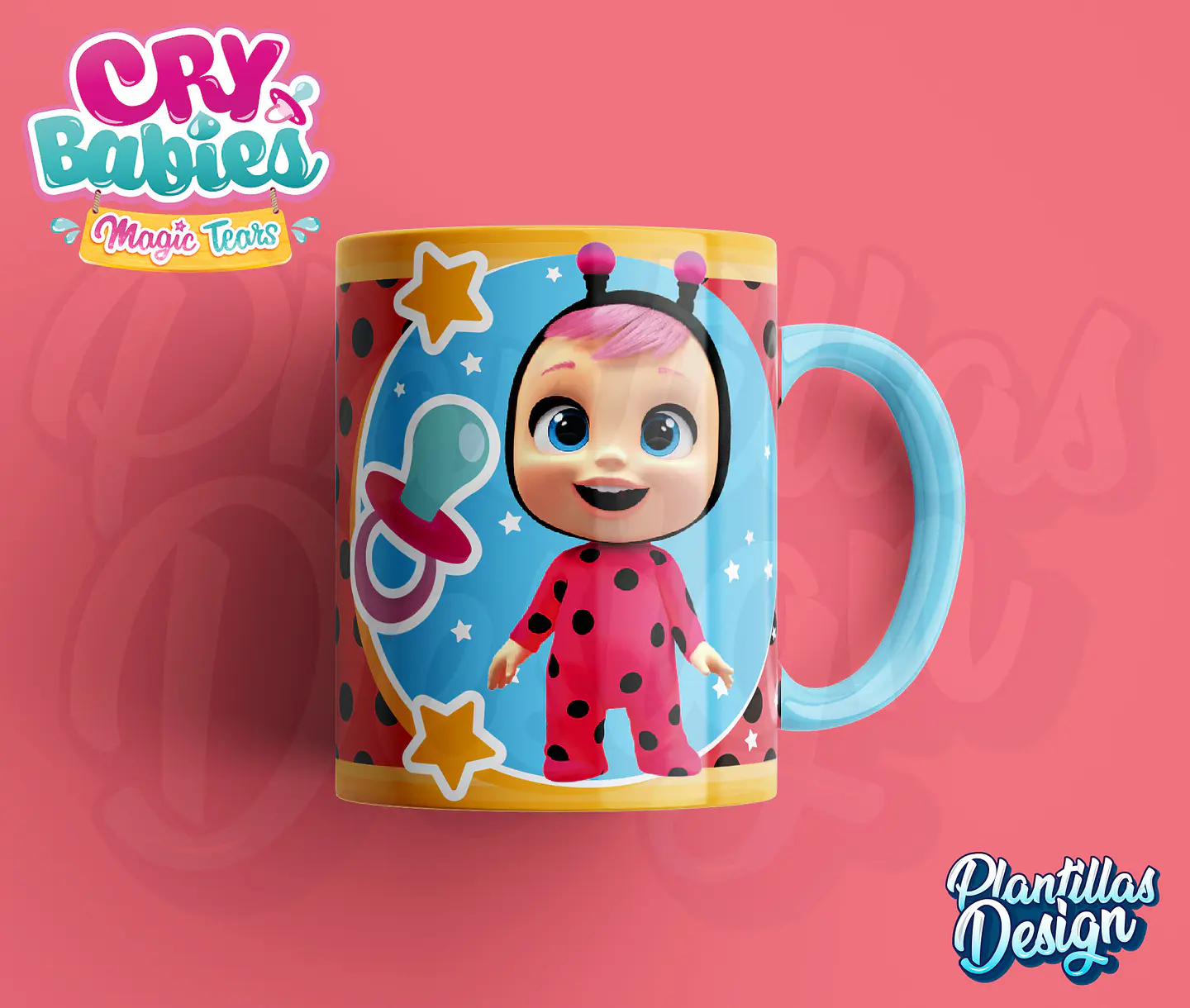 7 Artes Caneca Baby Crys Editável em Photoshop 2