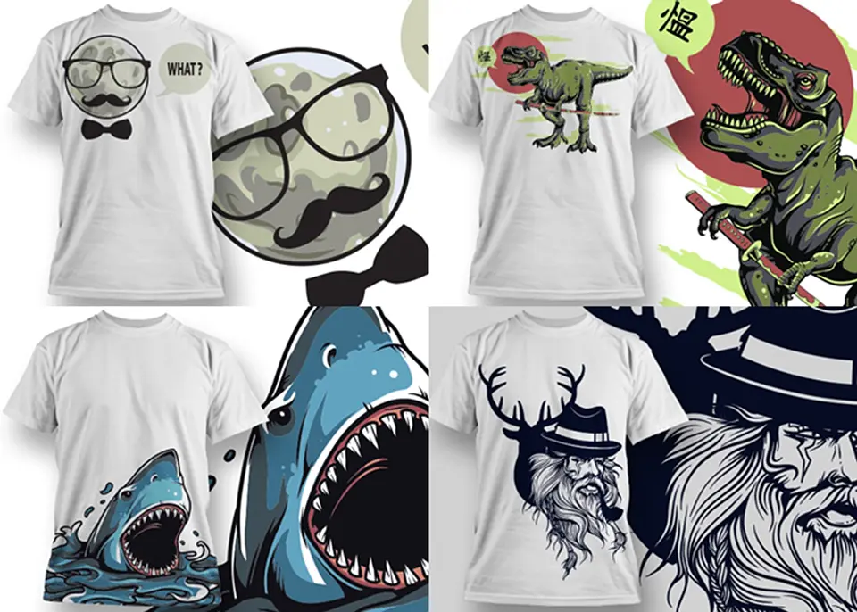 30 Artes para Camisa Caveira Editável em Corel Draw 4