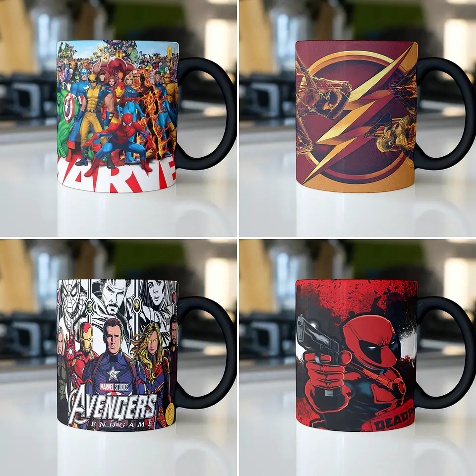 90 Artes para Caneca Anime 4K Arquivo em Jpge/Png 4