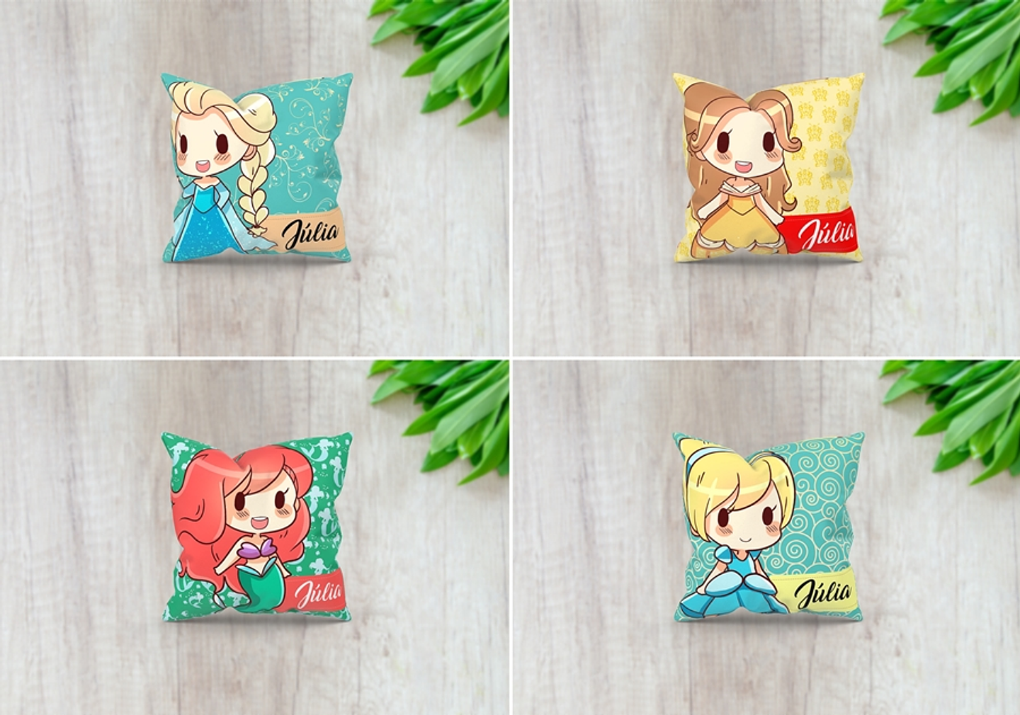 21 Artes para Almofadas e Naninhas Editável em Corel Draw 8