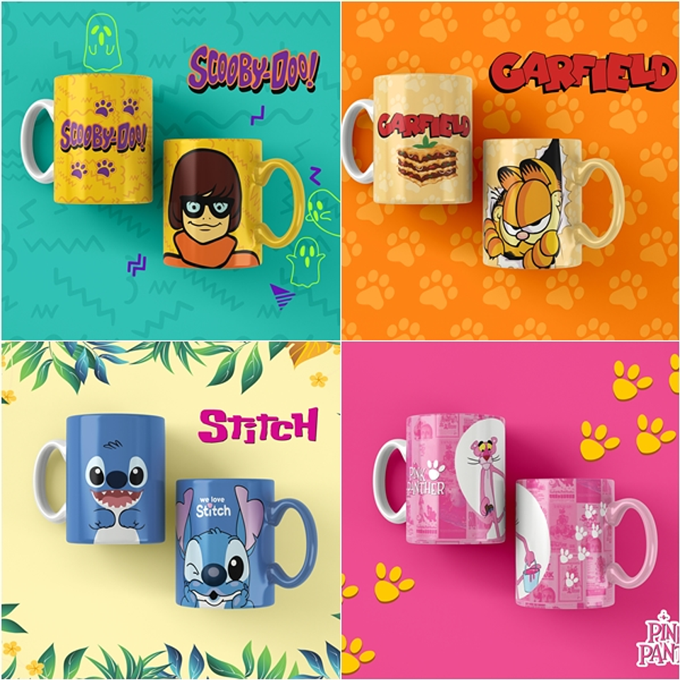 26 Artes para Caneca Anime Kids Infantil Criança Editável em Corel Draw 3