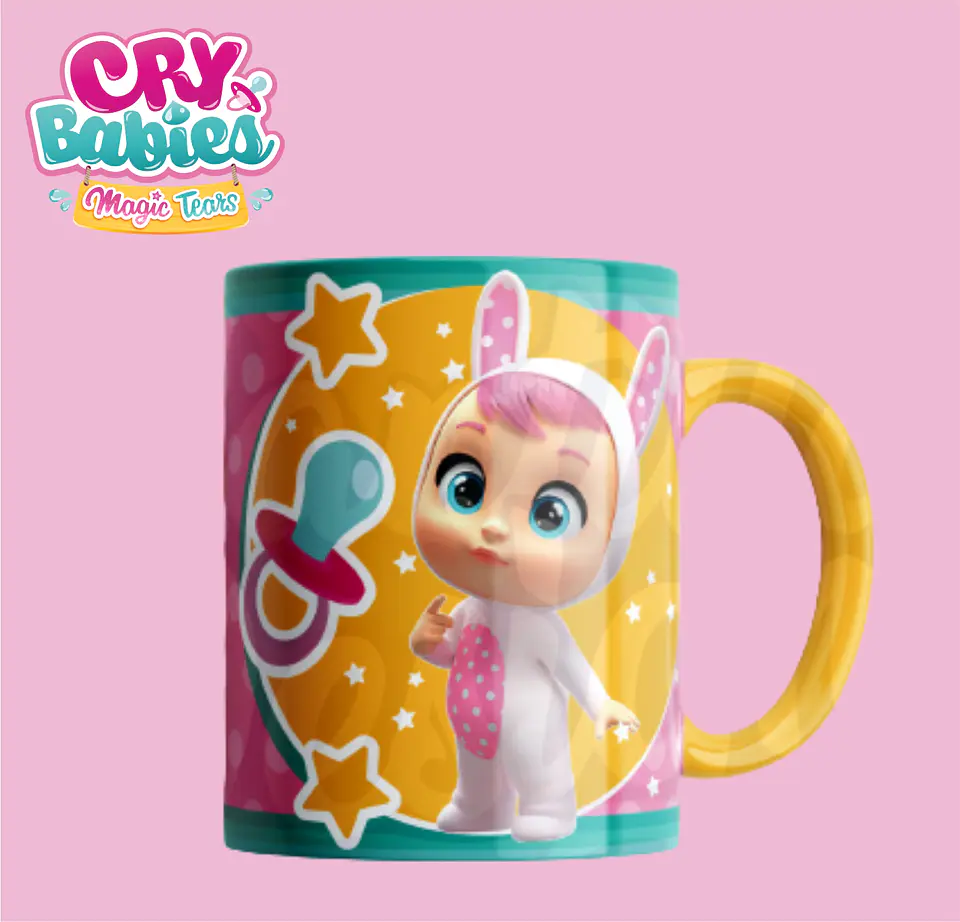 7 Artes Caneca Baby Crys Editável em Photoshop 7