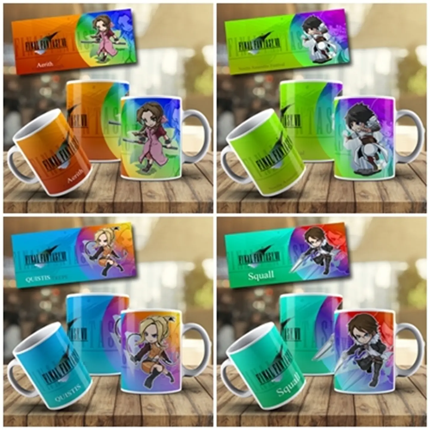 10 Artes Caneca Final Fantasy Editável em Photoshop 2